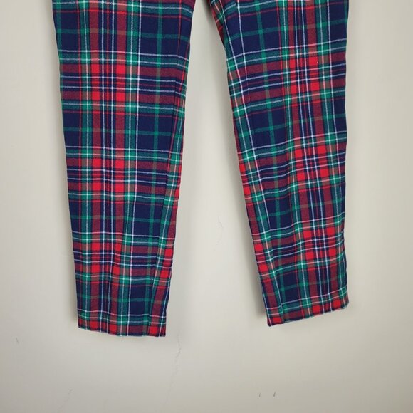 Vineyard Vines Tartan Plaid Wool Ankle Pants Preppy Holiday Check Straight Leg - Picture 7 of 13